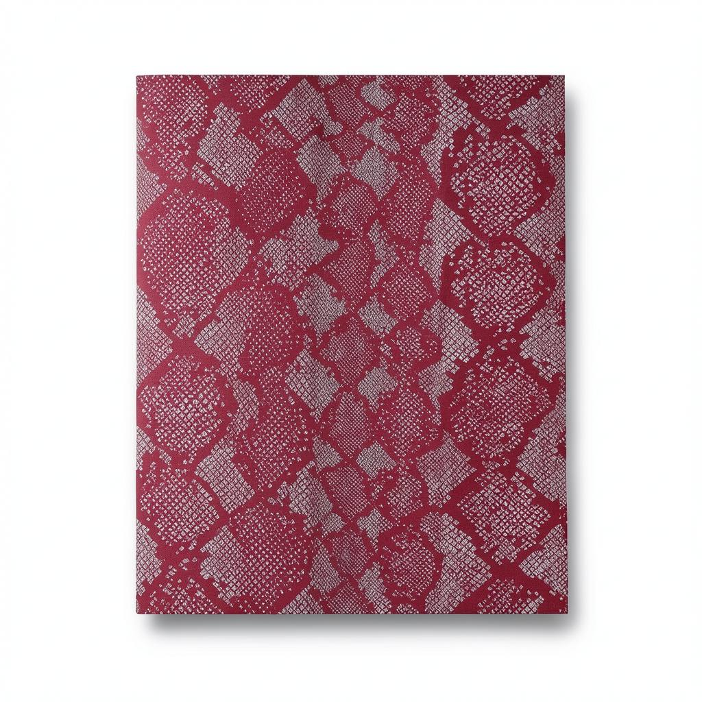 Italian Wallpaper Patterned Design Red Color, Size 10mx0.70m, Model rc17096