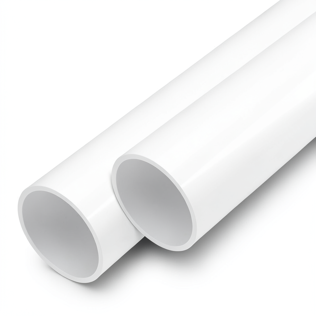 مواسير UPVC ضغط اسمي 13.8 بار مقاس 8 إنش سمك 10.4 مم لون أبيض