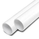 مواسير UPVC ضغط اسمي 17.2 بار مقاس 1/4 1 إنش سمك 2.5 مم لون أبيض