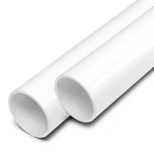 مواسير UPVC ضغط اسمي 17.2 بار مقاس 1/4 1 إنش سمك 2.5 مم لون أبيض