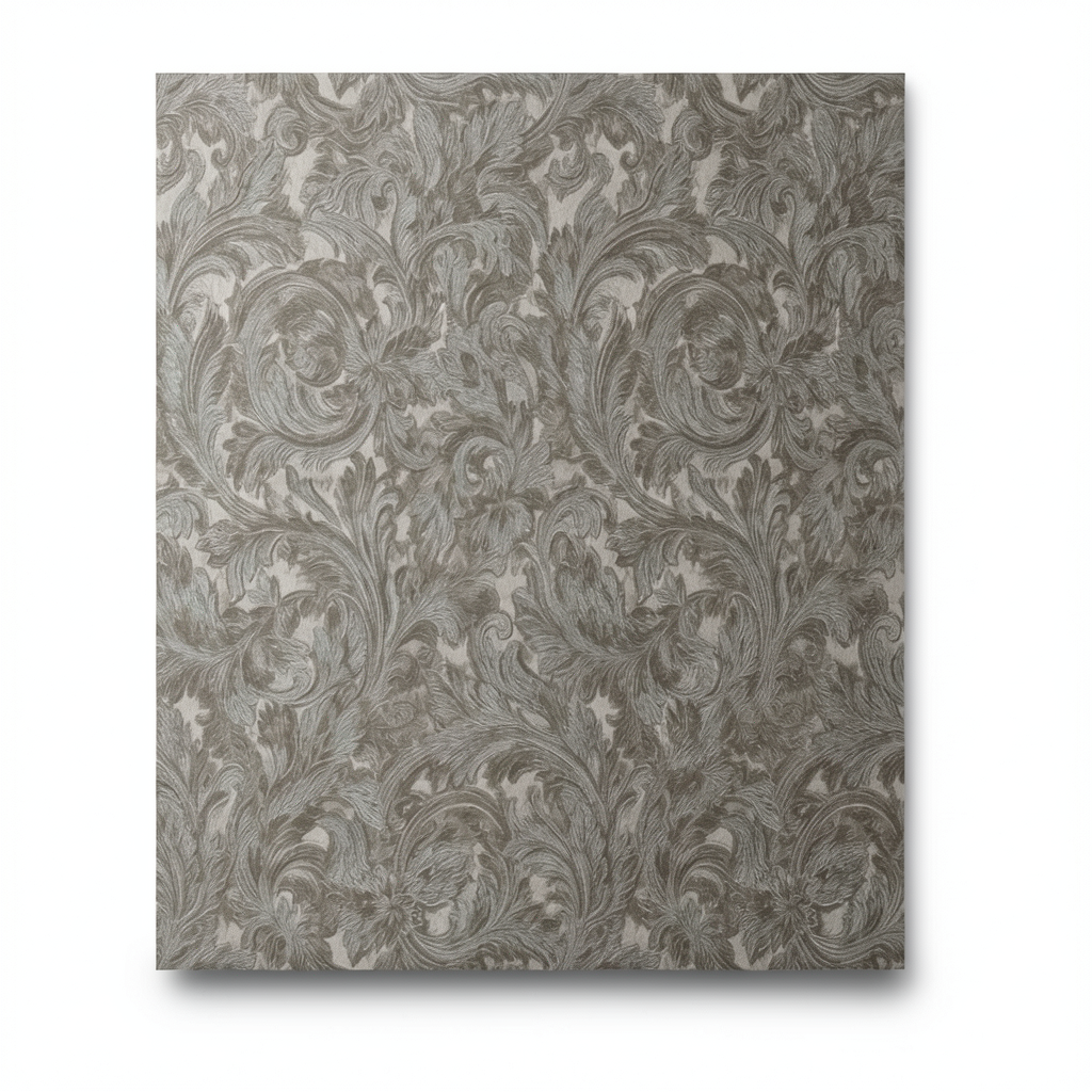 Italian Patterned Wall Covering 10m x 0.73m Dark Beige, Model 56862