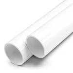 مواسير UPVC ضغط اسمي 17.2 بار مقاس 1/2 1 إنش سمك 2.9 مم لون أبيض