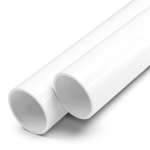 مواسير UPVC ضغط اسمي 17.2 بار مقاس 1/2 1 إنش سمك 2.9 مم لون أبيض