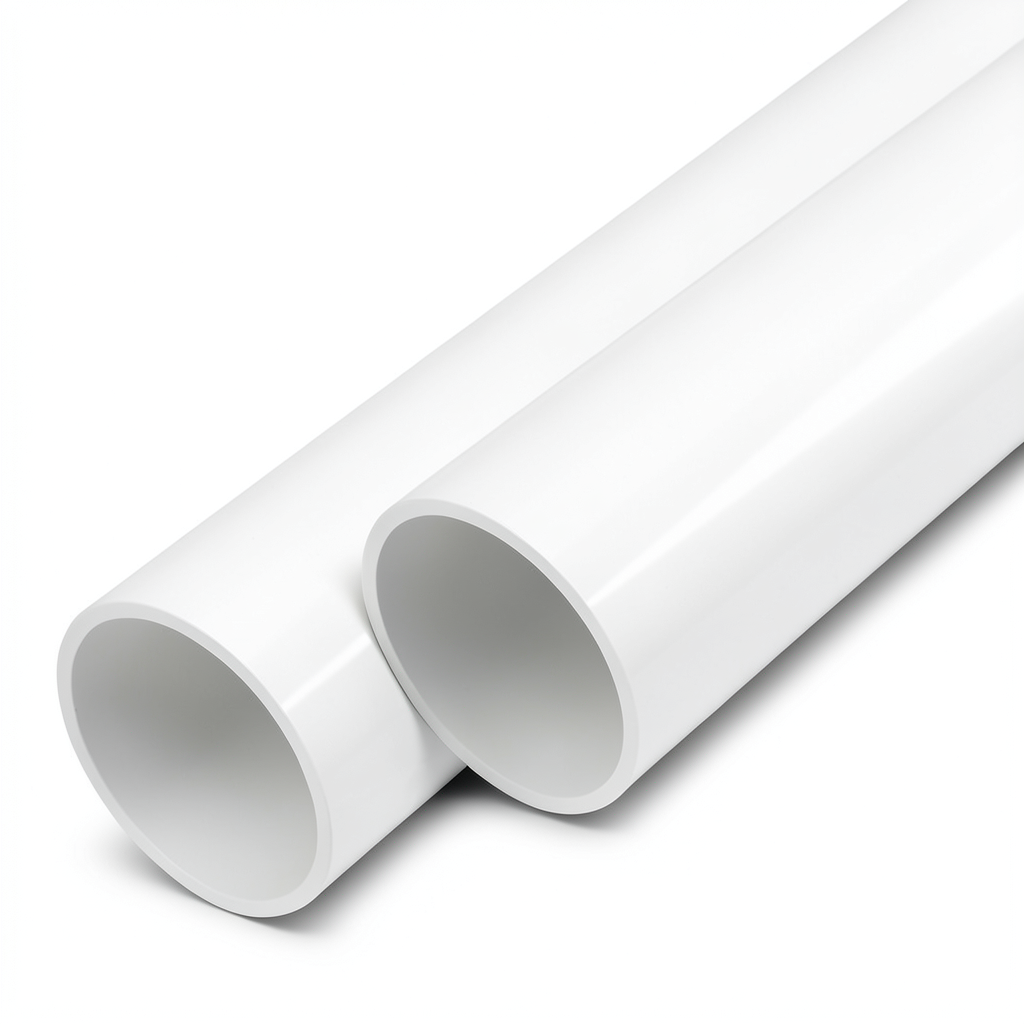 مواسير UPVC ضغط اسمي 17.2 بار مقاس 2 إنش سمك 3.6 مم لون أبيض