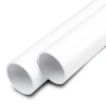 مواسير UPVC ضغط اسمي 17.2 بار مقاس 1 إنش سمك 2 مم لون أبيض