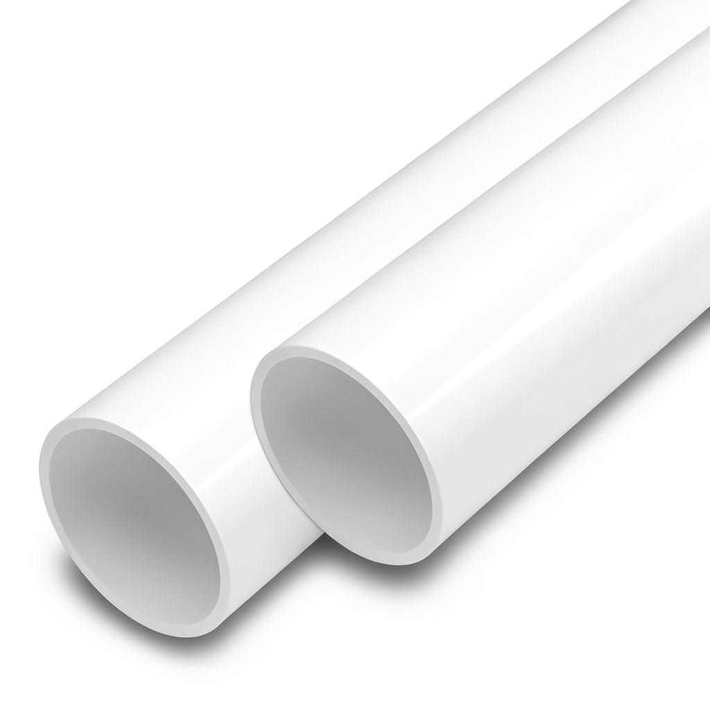 مواسير UPVC ضغط اسمي 17.2 بار مقاس 3 إنش سمك 5.2 مم لون أبيض