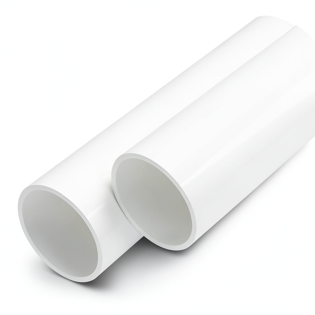 مواسير UPVC ضغط اسمي 17.2 بار مقاس 1/4 1 إنش سمك 2.5 مم لون أبيض