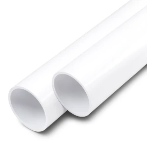 مواسير UPVC ضغط اسمي 17.2 بار مقاس 4 إنش سمك 6.7 مم لون أبيض
