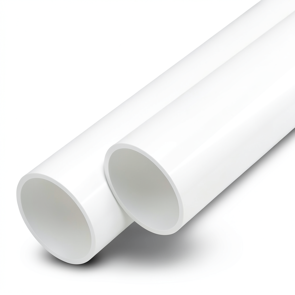 UPVC Pipes Nominal Pressure 17.2 Bar Size 1 1/2 inch Thickness 2.9 mm White