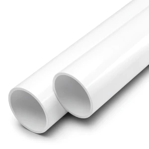 مواسير UPVC ضغط اسمي 17.2 بار مقاس 6 إنش سمك 9.9 مم لون أبيض