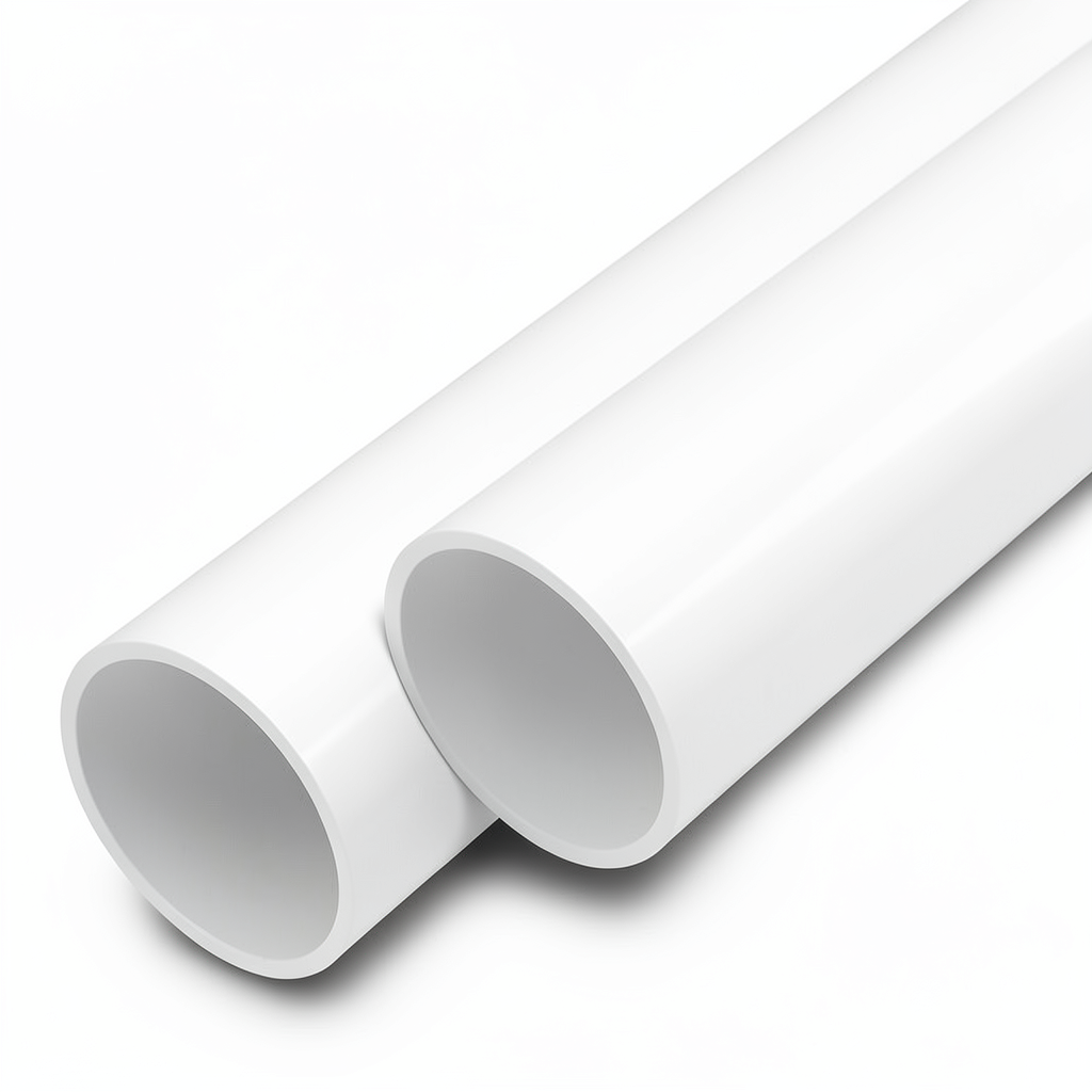 مواسير UPVC ضغط اسمي 17.2 بار مقاس 4 إنش سمك 6.7 مم لون أبيض