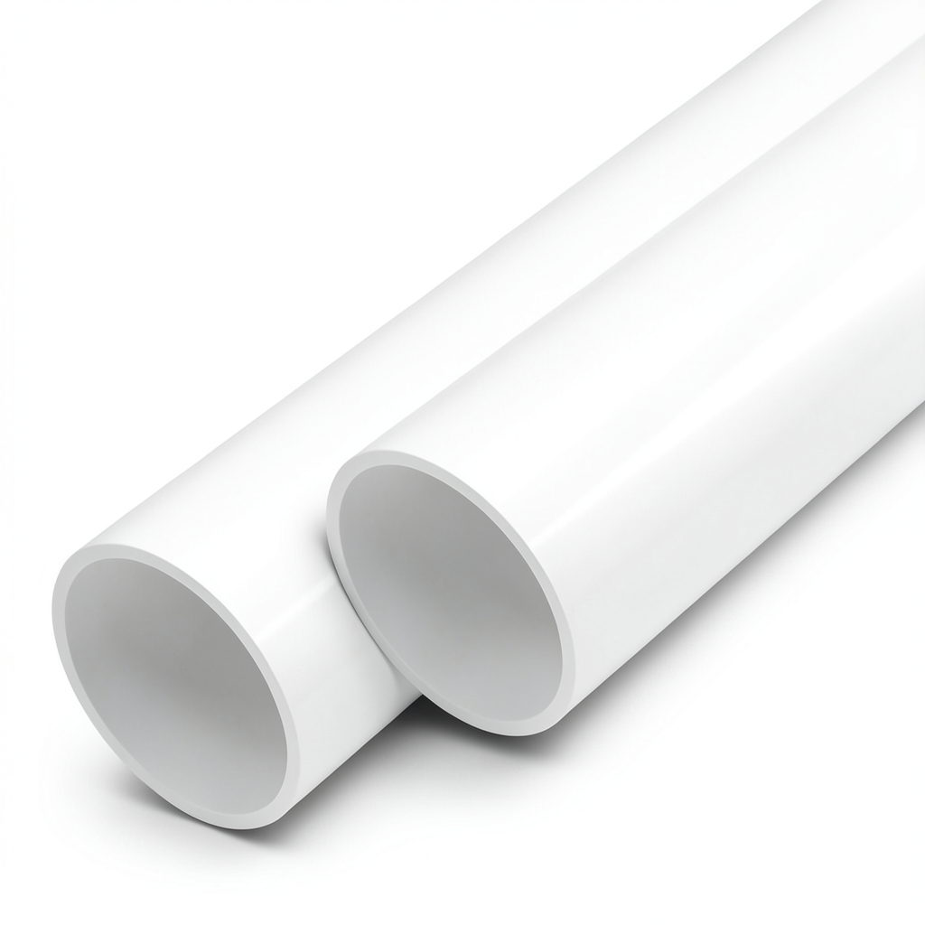 UPVC Pipes Nominal Pressure 17.2 Bar Size 6 Inch Thickness 9.9 mm White