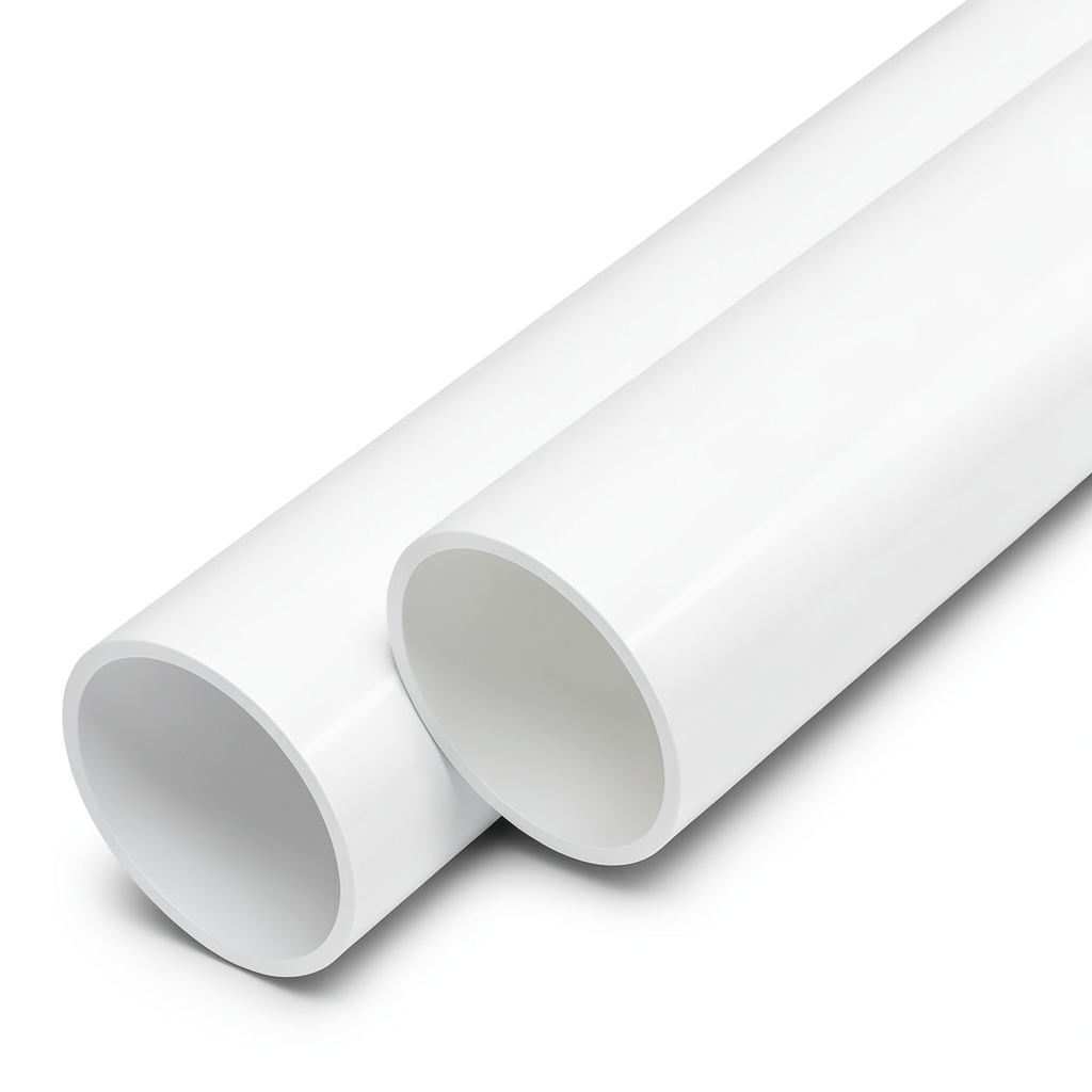 مواسير UPVC ضغط اسمي 13.8 بار مقاس 3 إنش سمك 4.2 مم لون أبيض