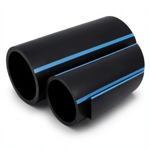 NPF HDPE Pipes for Water Networks Pressure 8 Bar Outside Diameter 160 mm Thickness 4.9 mm Black