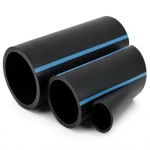 أنابيب HDPE الوطني لشبكات المياه ضغط 8 بار قطر خارجي 180 مم سمك 5.5 مم لون أسود