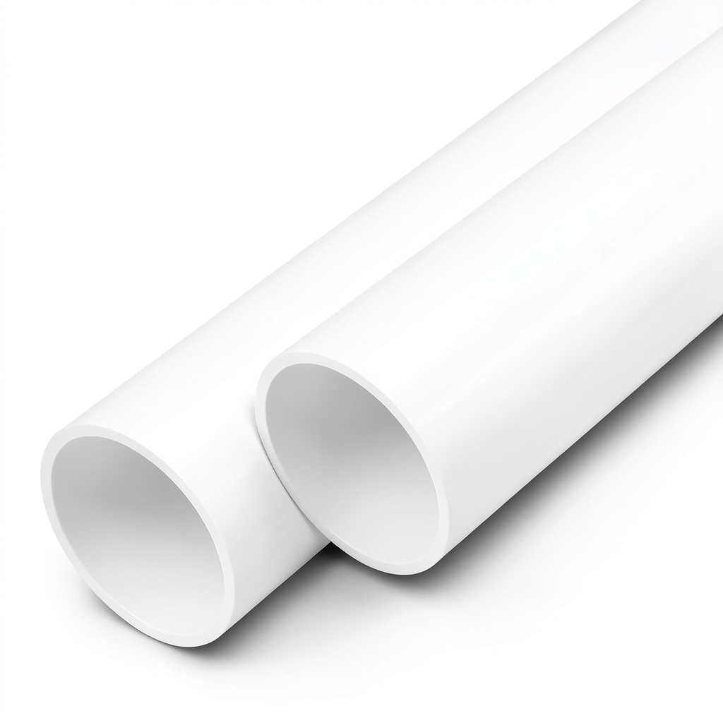 UPVC Pipes Nominal Pressure 13.8 Bar Size 4 Inch Thickness 5.4 mm White