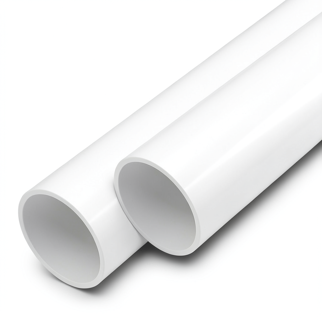 أنابيب UPVC ضغط اسمي 21.7 بار مقاس 3/4 إنش سمك 2 مم لون أبيض