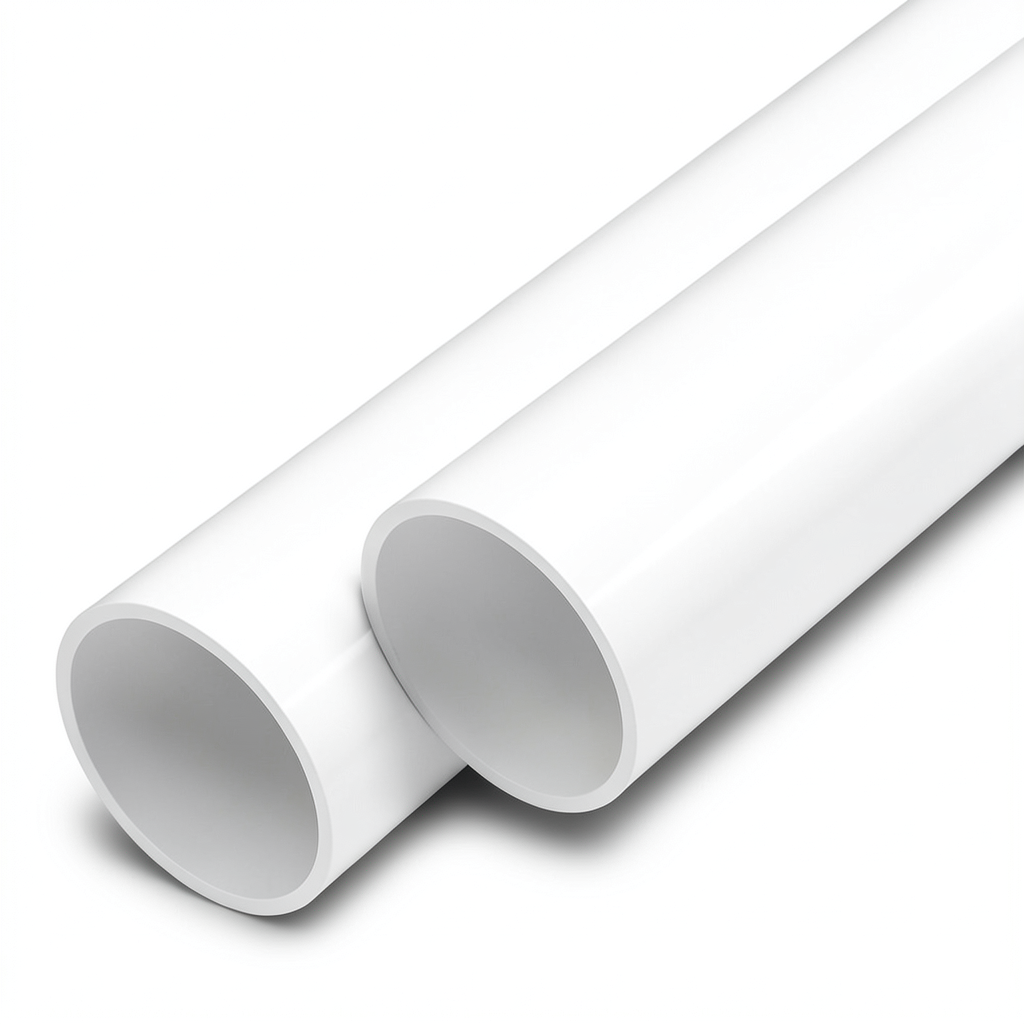 مواسير UPVC ضغط اسمي 20 بار قطر خارجي 125 مم سمك 9.2 مم لون أبيض