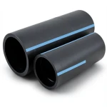 أنابيب HDPE الوطني لشبكات المياه ضغط 8 بار قطر خارجي 180 مم سمك 5.5 مم لون أسود