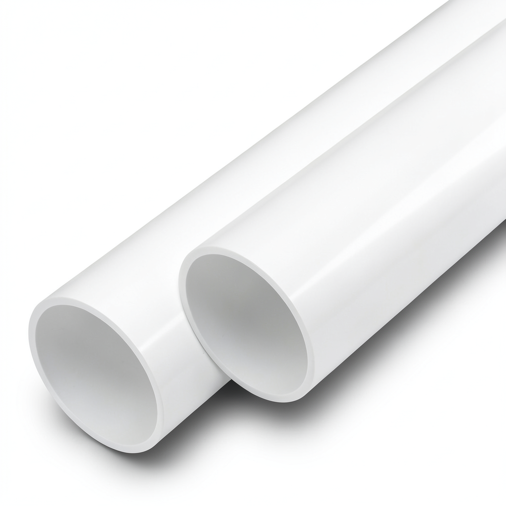 مواسير UPVC ضغط اسمي 140 بار قطر خارجي 140 مم سمك 10.3 مم أبيض