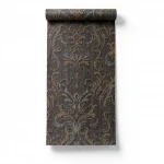 Italian Wallpaper classic design 10m x 1.06m, dark brown, model  44426