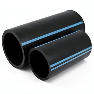 أنابيب HDPE الوطني لشبكات المياه ضغط 8 بار قطر خارجي 315 مم سمك 9.7 مم لون أسود