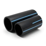 أنابيب HDPE الوطني ضغط 8 بار قطر خارجي 280 مم سمك 8.6 مم لون أسود