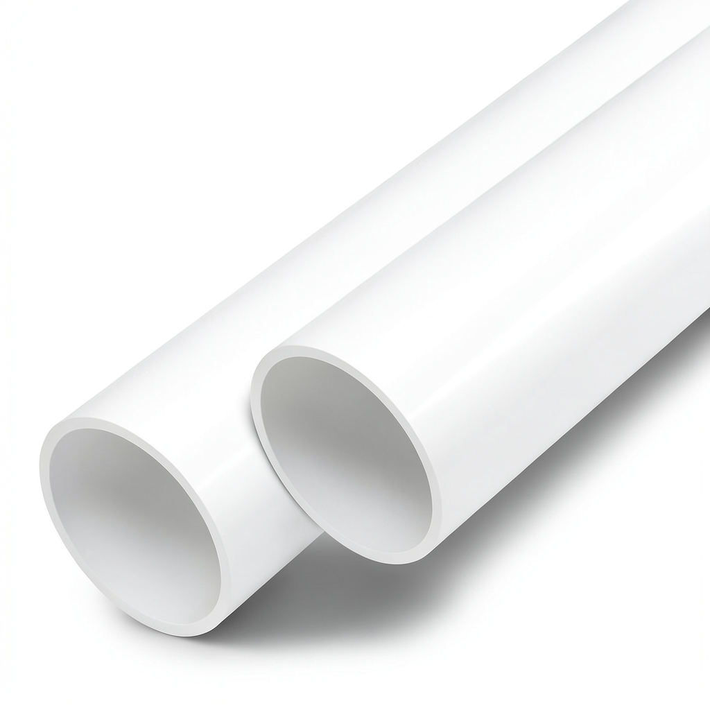 UPVC Pipes Nominal Pressure 17.2 Bar Size 1 1/2 inch Thickness 2.9 mm White