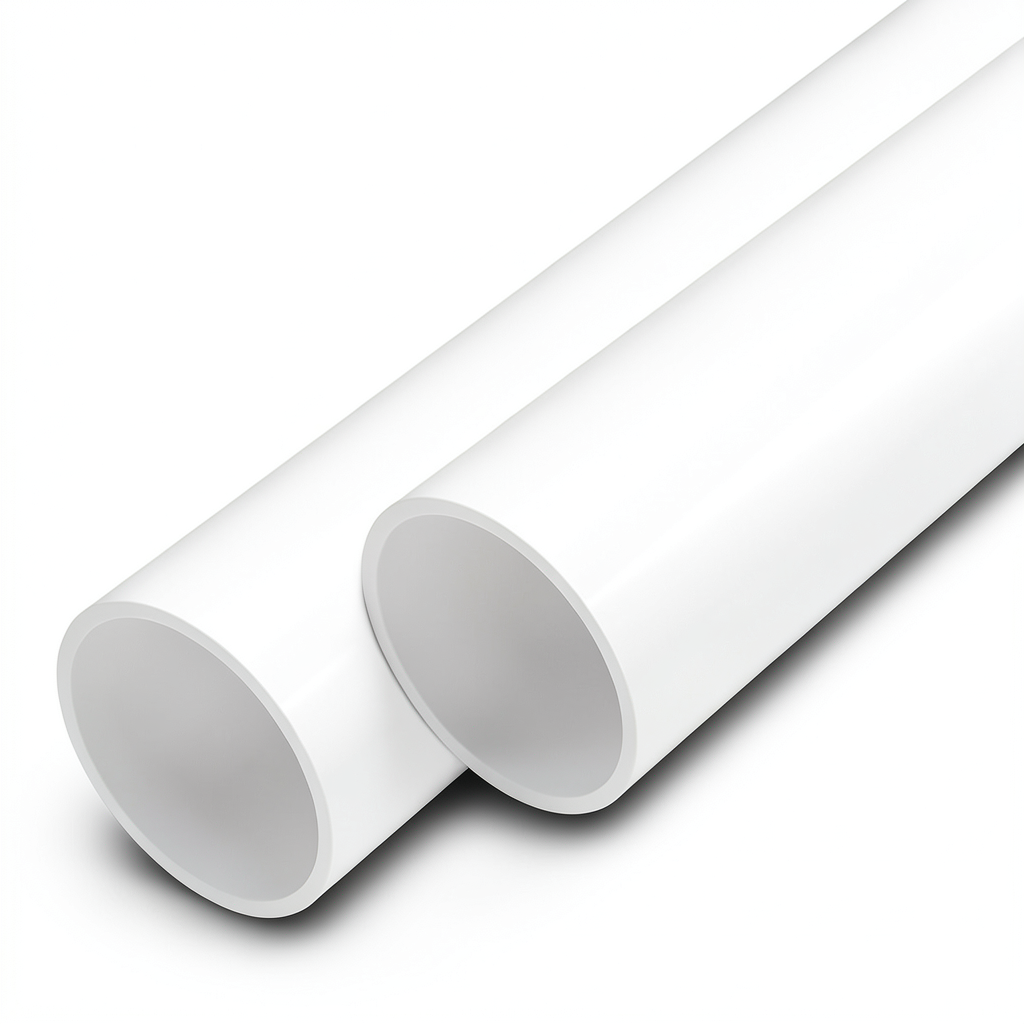 مواسير UPVC ضغط اسمي 17.2 بار مقاس 2 إنش سمك 3.6 مم لون أبيض