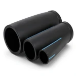 مواسير HDPE الوطني لشبكات المياه ضغط 10 بار قطر خارجي 63 مم سمك 3 مم لون اسود