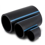 مواسير HDPE الوطني لشبكات المياه ضغط 10 بار قطر خارجي 50 مم سمك 2.4 مم لون اسود