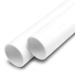 مواسير UPVC ضغط اسمي 17.2 بار مقاس 8 إنش سمك 12.9 مم لون أبيض