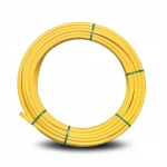 لفة أنابيب بلاستيك HDPE ضغط  4.8 بار [PE 80] قطر خارجي 160 مم سمك 9.1 مم لون أصفر | مصنع المنى