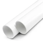 أنابيب UPVC ضغط اسمي 21.7 بار مقاس 1/2 إنش سمك 1.6 مم أبيض