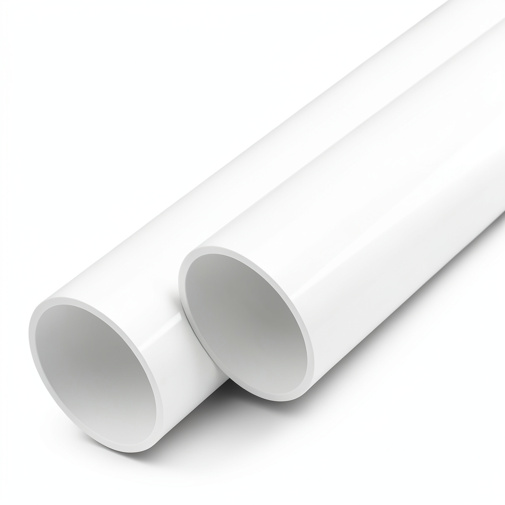 أنابيب UPVC ضغط اسمي 21.7 بار مقاس 1/2 إنش سمك 1.6 مم أبيض