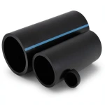 أنابيب HDPE الوطني لشبكات المياه ضغط 10 بار قطر خارجي 160 مم سمك 6.2 مم لون أسود
