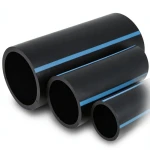 أنابيب HDPE الوطني ضغط 10 بار قطر خارجي 180 مم سمك 6.9 مم لون أسود