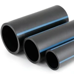 أنابيب HDPE الوطني لشبكات المياه ضغط 8 بار قطر خارجي 180 مم سمك 5.5 مم لون أسود