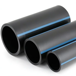 أنابيب HDPE الوطني لشبكات المياه ضغط 8 بار قطر خارجي 180 مم سمك 5.5 مم لون أسود