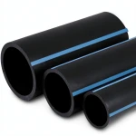أنابيب HDPE الوطني ضغط 8 بار قطر خارجي 225 مم سمك 6.9 مم لون أسود