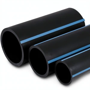 أنابيب HDPE الوطني ضغط 8 بار قطر خارجي 225 مم سمك 6.9 مم لون أسود
