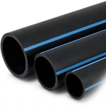 أنابيب HDPE الوطني ضغط 10 بار قطر خارجي 200 مم سمك 7.7 مم لون أسود