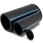 أنابيب HDPE الوطني ضغط 8 بار قطر خارجي 280 مم سمك 8.6 مم لون أسود