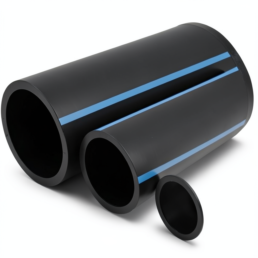 NPF HDPE Pipes Pressure 8 Bar Outside Diameter 280 mm Thickness 8.6 mm Black