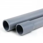 مواسير UPVC لانظمة الصرف الصحي الوطني  ضغط 12.5 بار  قطر خارجي 40 مم سمك 2.4 مم لون رمادي