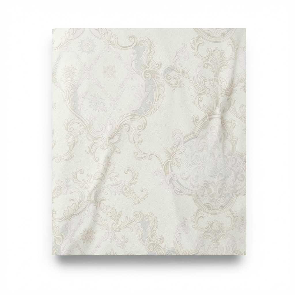 Italian Wallpaper Classic Design 10m x 1.06m, Light Beige