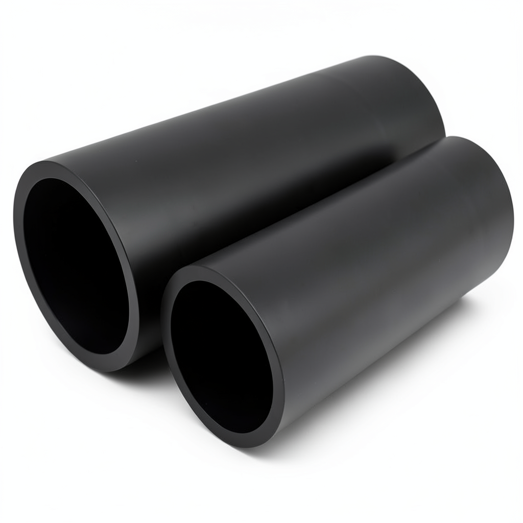 NPF HDPE Pipes Pressure 10 Bar Diameter 50 mm Thickness 2.4 mm Black