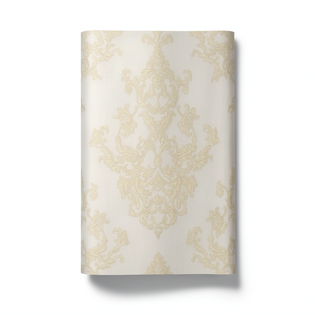 Italian Classic Wallpaper 10m x 0.73m Light Beige, Model 56834
