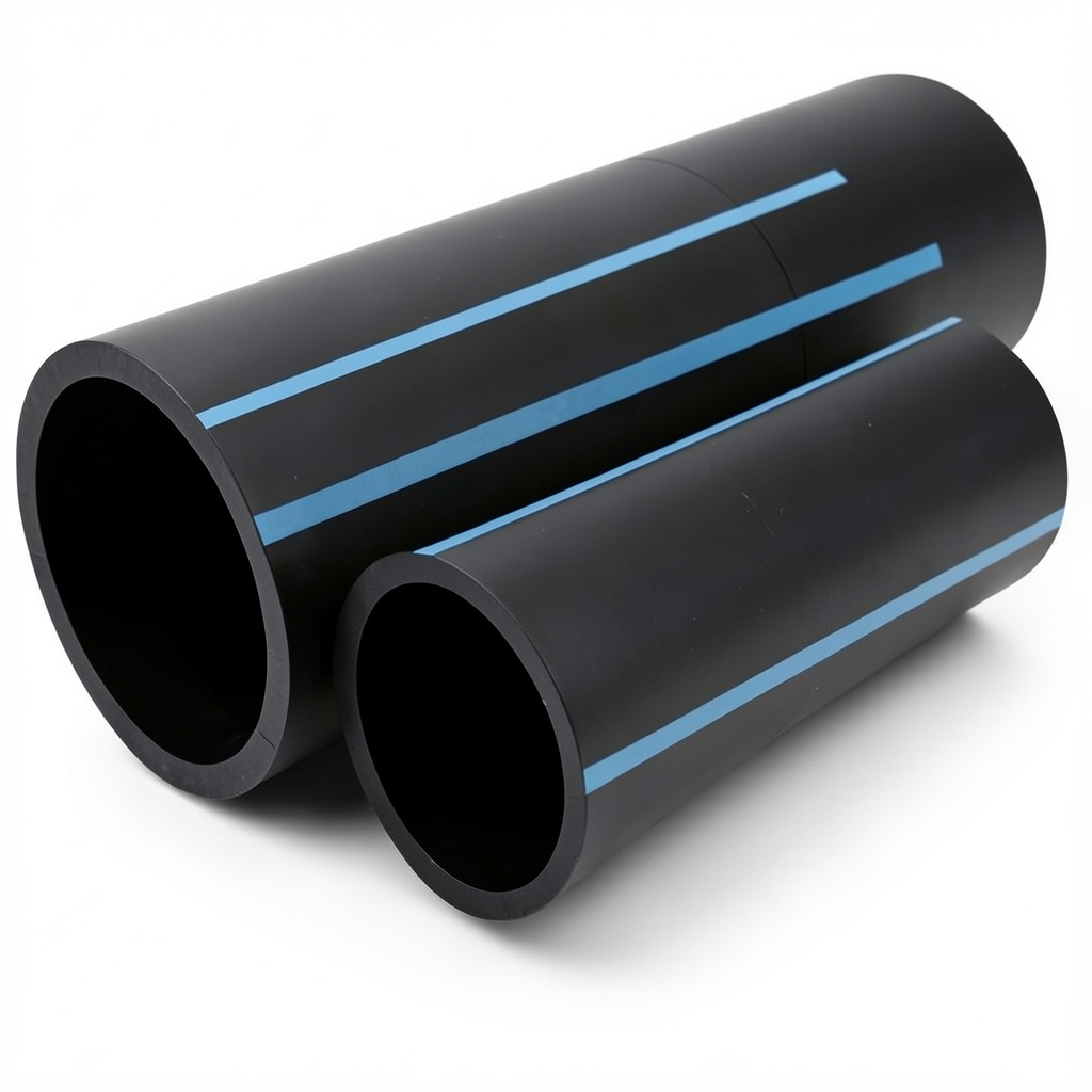 مواسير HDPE الوطني لشبكات المياه ضغط 10 بار قطر خارجي 63 مم سمك 3 مم لون اسود