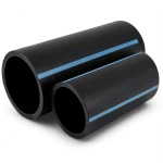 مواسير HDPE الوطني لشبكات المياه ضغط 10 بار قطر خارجي 75 مم سمك 3.6 مم لون اسود